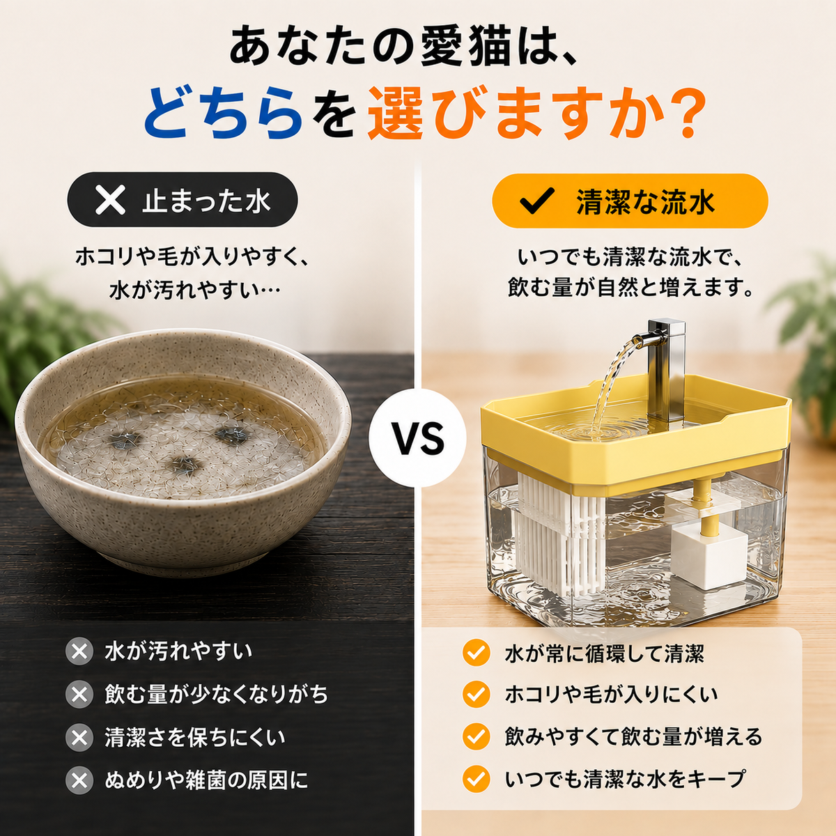 FlowPet 自動給水器 – 夏の水分補給をしっかりサポート