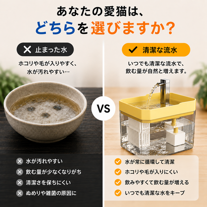 FlowPet 自動給水器 – 夏の水分補給をしっかりサポート