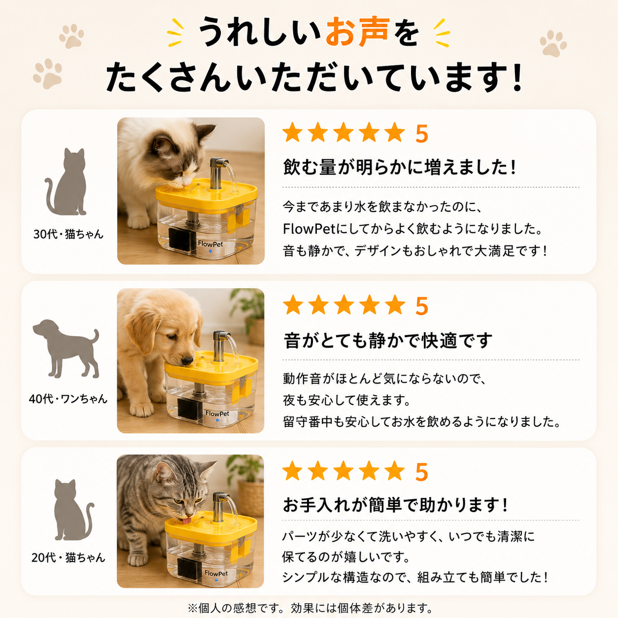 FlowPet 自動給水器 – 夏の水分補給をしっかりサポート