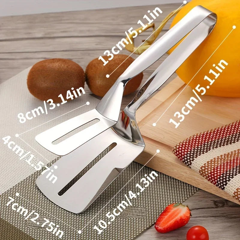 ステンレス製キッチントング＆ターナー 2WAY調理ツール キッチン用品