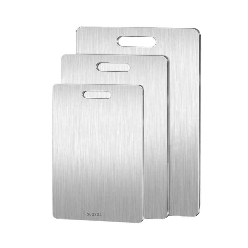 316ステンレス製 両面カッティングボード 25×15cm
